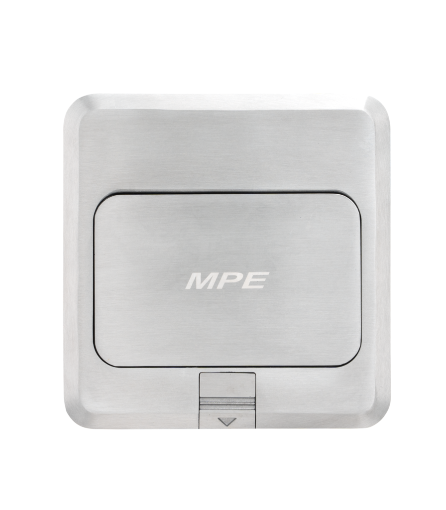 Ổ cắm âm sàn kiểu vuông, màu xám (không bao gồm đế FA-60 MPE