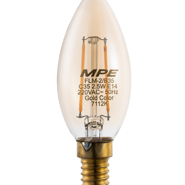LED Buld Filament 2.5W ánh sáng vàng FLM-2/B35 FLM-2/B35 MPE