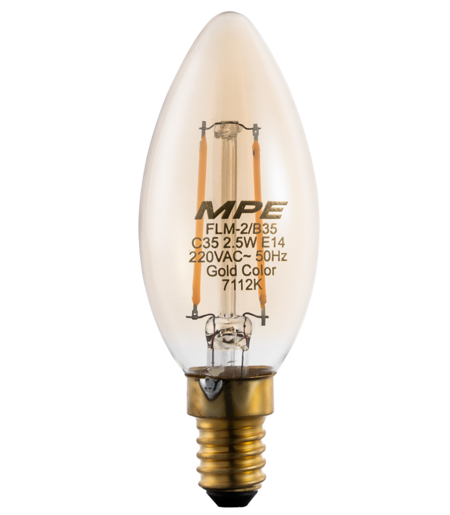 LED Buld Filament 2.5W ánh sáng vàng FLM-2/B35 FLM-2/B35 MPE