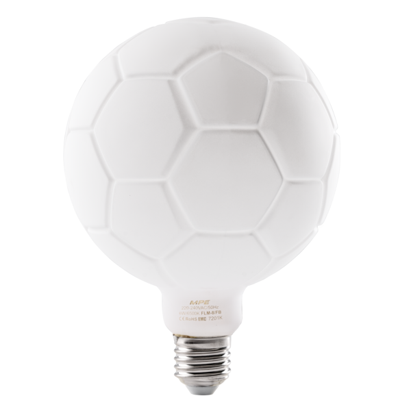 LED Bulb Filament hình trái banh thân đèn màu Milky 6W ánh sáng trắng FLM-8/FB FLM-8/FB MPE