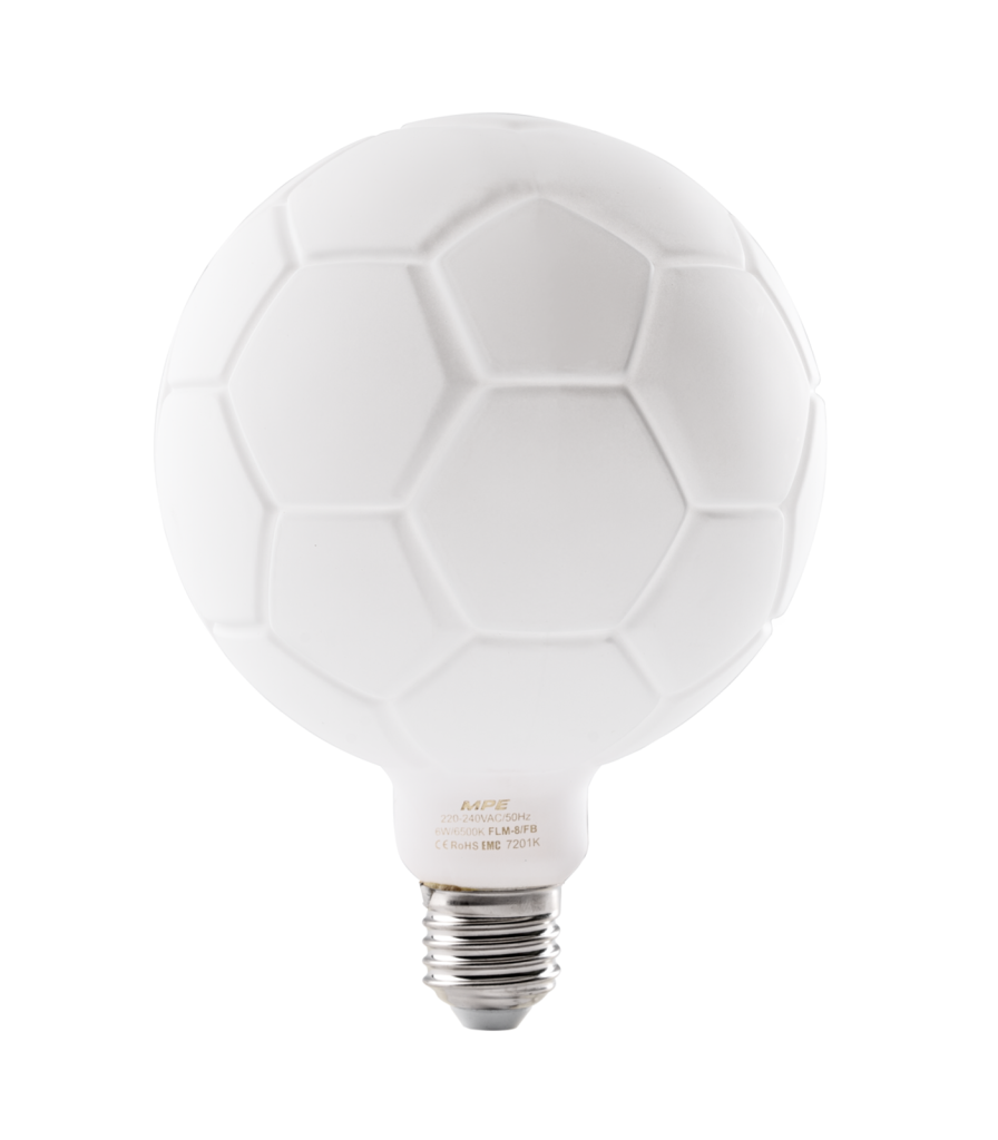 LED Bulb Filament hình trái banh thân đèn màu Milky 6W ánh sáng trắng FLM-8/FB FLM-8/FB MPE