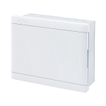 Tủ điện âm tường thanh ray điều chỉnh đa hướng, nắp mở ngang chứa MCB 10-12 cực mã G-12 G-12 MPE