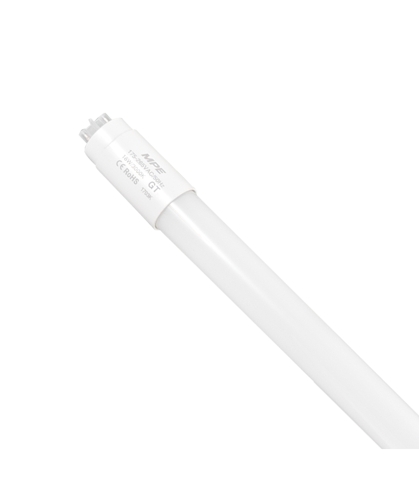 GT-120V-0-78 LED tube thuỷ tinh 1.2m 18W ánh sáng vàng GT-120V GT-120V MPE