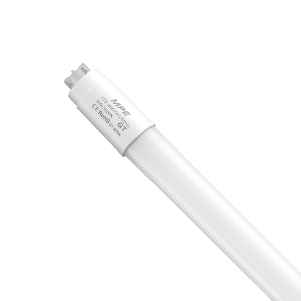 LED tube thuỷ tinh 0.6m 9W ánh sáng vàng GT-60V GT-60V MPE