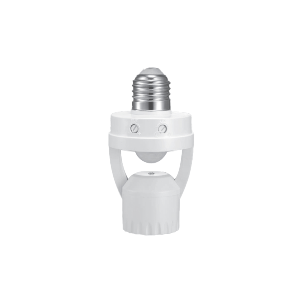 Đui đèn cảm biến chuyển động hồng ngoại E27 quét góc 120 độ IP20 mã IRHD1 IRHD1 MPE