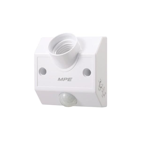 Đui đèn cảm biến chuyển động hồng ngoại E27 quét góc 120 độ IP20 mã IRHD2 IRHD2 MPE