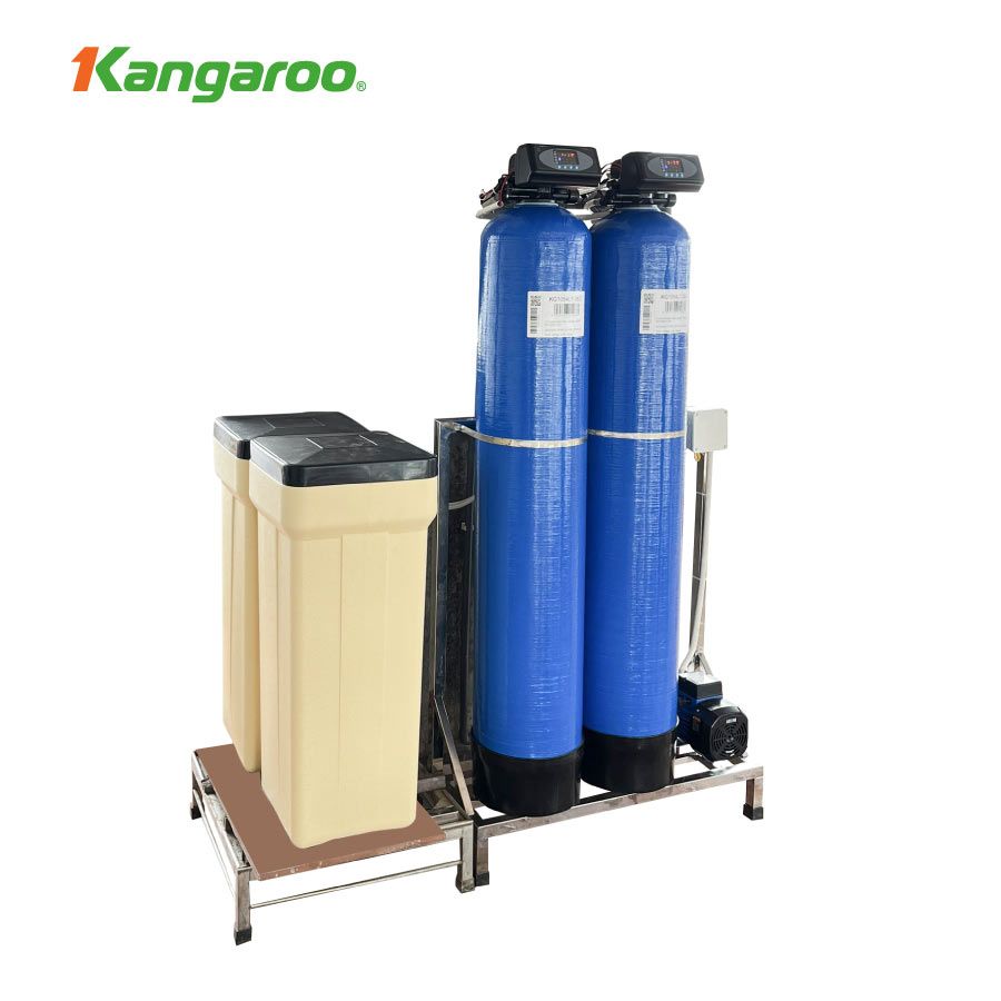 Hệ thống lọc đầu nguồn 2 cột, công suất 1000l/h van tự động KG1054LT-2EC KG1054LT-2EC