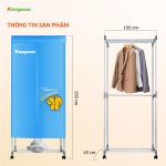 Máy sấy quần áo có đèn UV Kangaroo KG307H KG307H