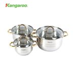 Bộ nồi inox 5 đáy liên doanh Kangaroo KG864 KG864