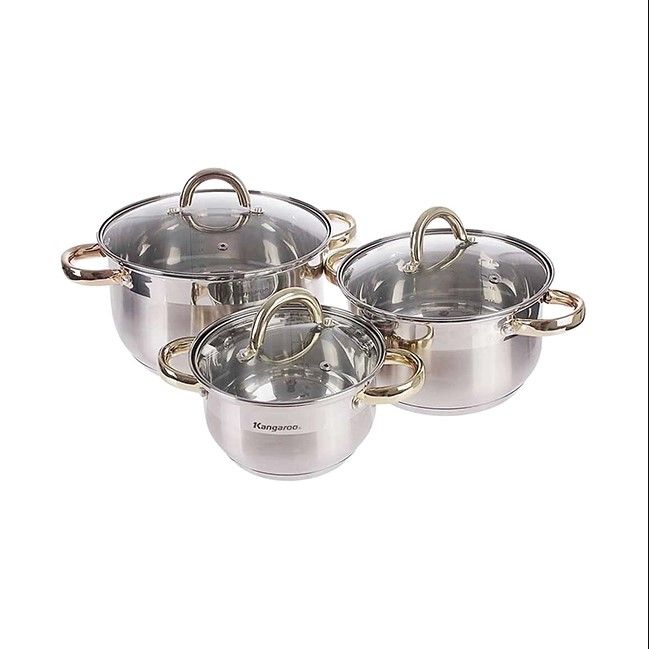 KGK33002101-0 Bộ nồi inox 5 đáy Kangaroo KG866 KG866