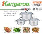 Bộ nồi Inox 3 chiếc Kangaroo KG875 KG875