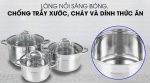 Bộ nồi Inox 3 chiếc có nắp kính Kangaroo KG876 KG876