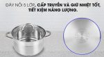 Bộ nồi Inox 3 chiếc có nắp kính Kangaroo KG876 KG876