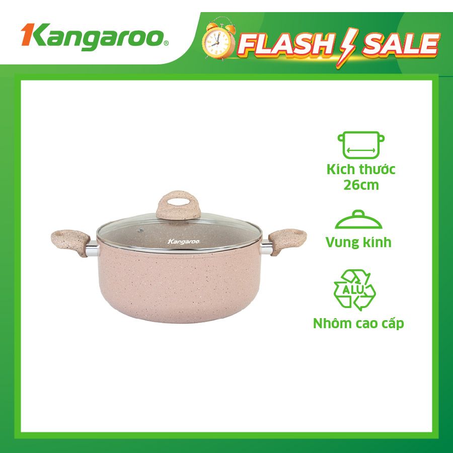 Nồi nhôm đáy từ Kangaroo 26cm KG933XL KG933XL