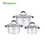 Bộ nồi inox 5 lớp Kangaroo KG3CS3 KG3CS3