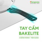 Chảo inox đa lớp chống dính tự thân Kangaroo 28cm KGFPS28E - Inox 201 KGFPS28E