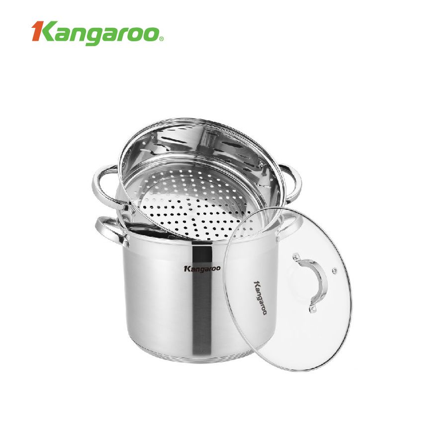 Nồi hấp inox 5 lớp 28cm Kangaroo KG28S1 KG28S1
