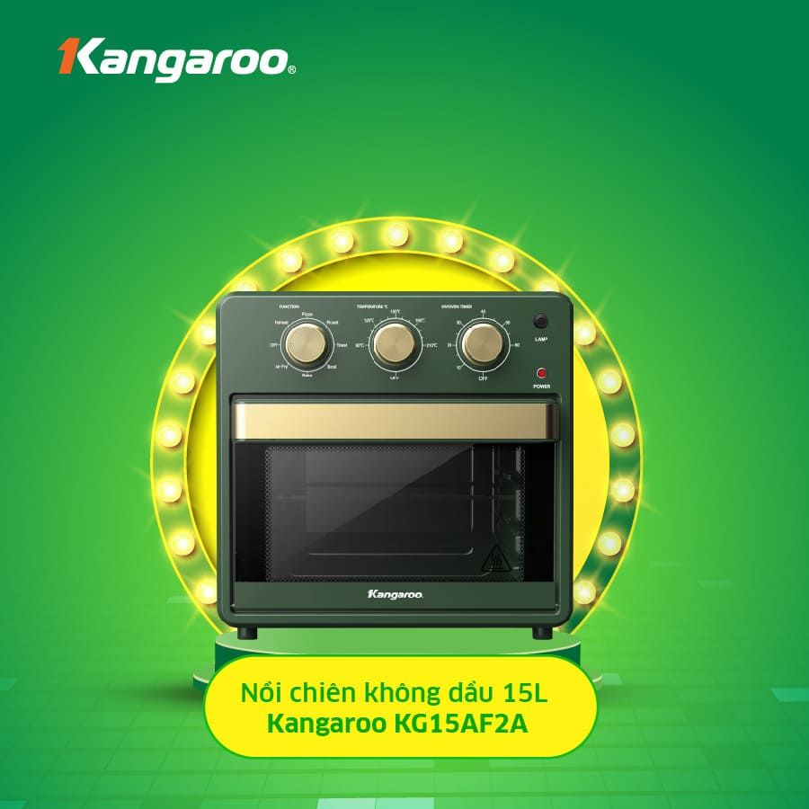 Lò chiên không dầu Kangaroo KG15AF2A | 15 lít KG15AF2A