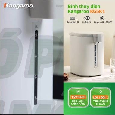 Bình thủy điện 5L Kangaroo KG5K1 KG5K1
