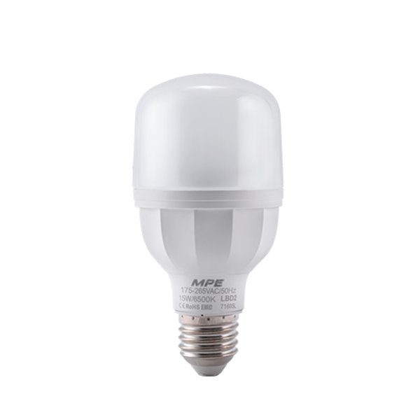 LED Bulb thân nhựa 15W ánh sáng trắng LBD2-15T LBD2-15T MPE