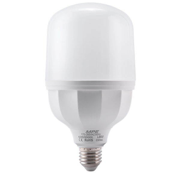 LED Bulb thân nhựa 50W ánh sáng trắng LBD2-50T LBD2-50T MPE