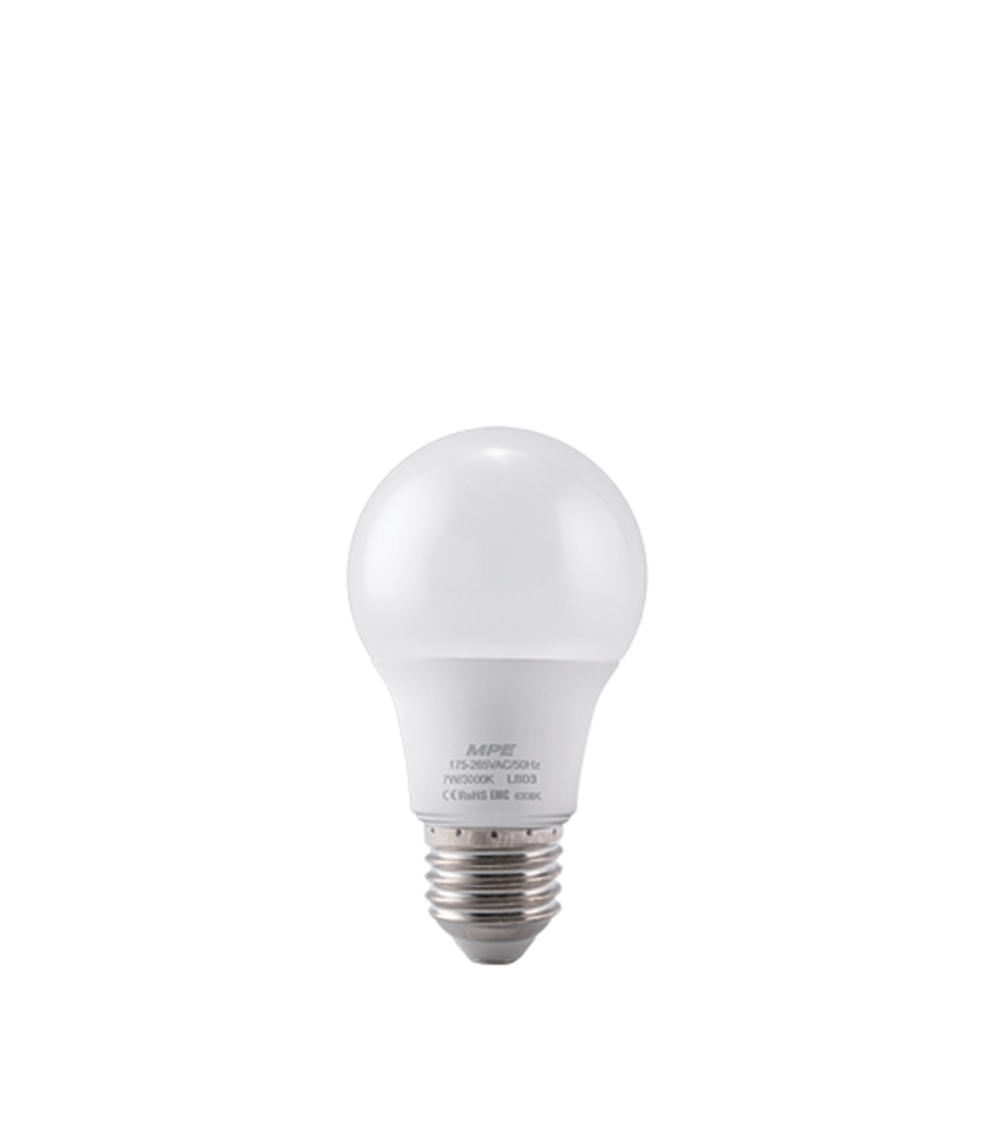 LED Bulb chống ẩm 7W ánh sáng vàng LBD3-7V LBD3-7V MPE