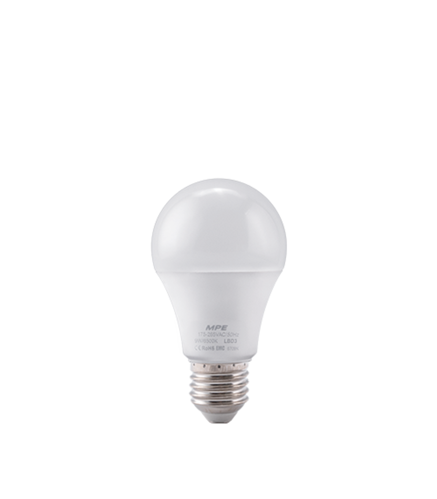 LED Bulb chống ẩm 9W ánh sáng trắng LBD3-9T LBD3-9T MPE