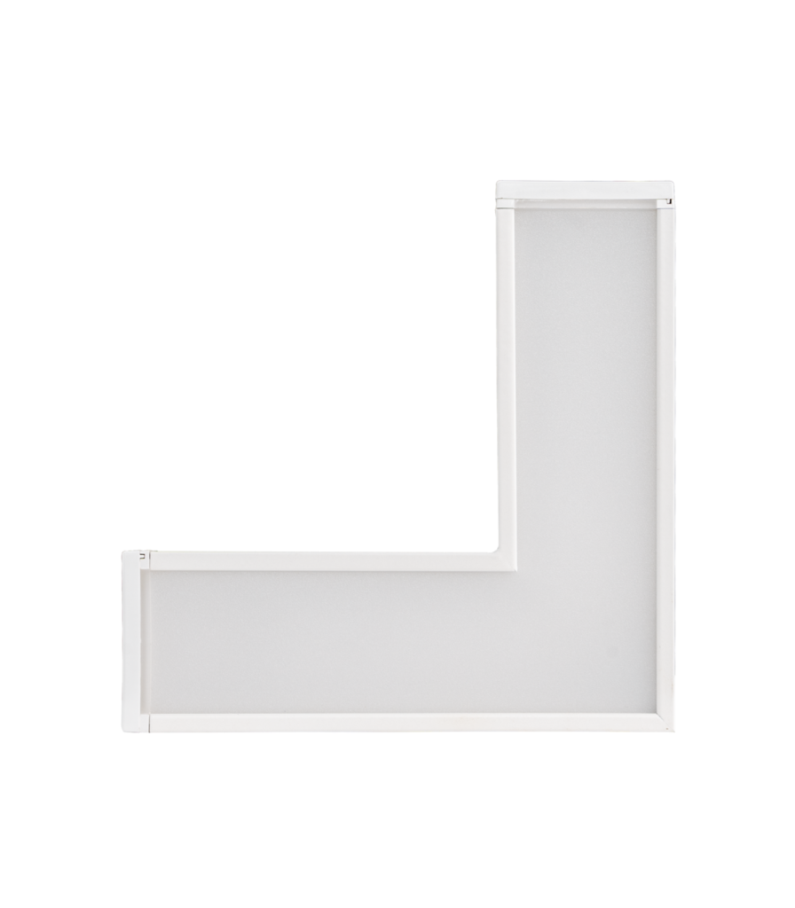 Phụ kiện thanh nối L thân màu trắng có đèn 8W ánh sáng trung tính dùng cho Seri LNC mã LLW-8N LLW-8N MPE