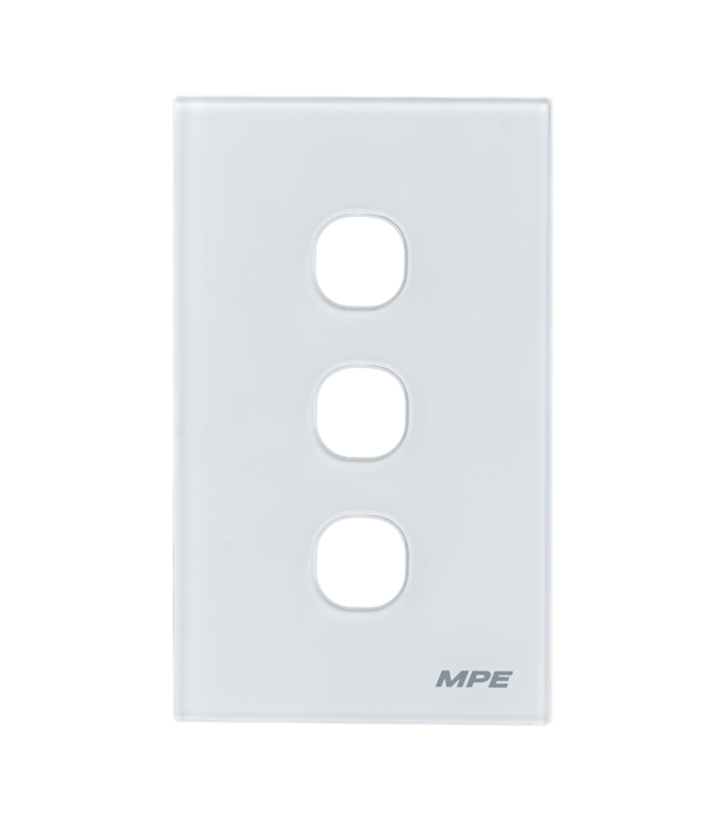 MAT3-SC-0-78 Mặt 3 lỗ gắn hạt mạng LAN, TEL, TV dùng cho thiết bị rời A30 mã MAT3/SC MAT3/SC MPE