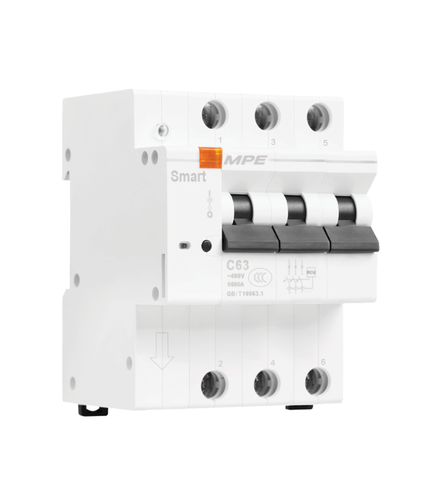 Cầu dao tự động thông minh MCBS 3 cực, 63A, 6kA mã MCBS-363 MCBS-363 MPE