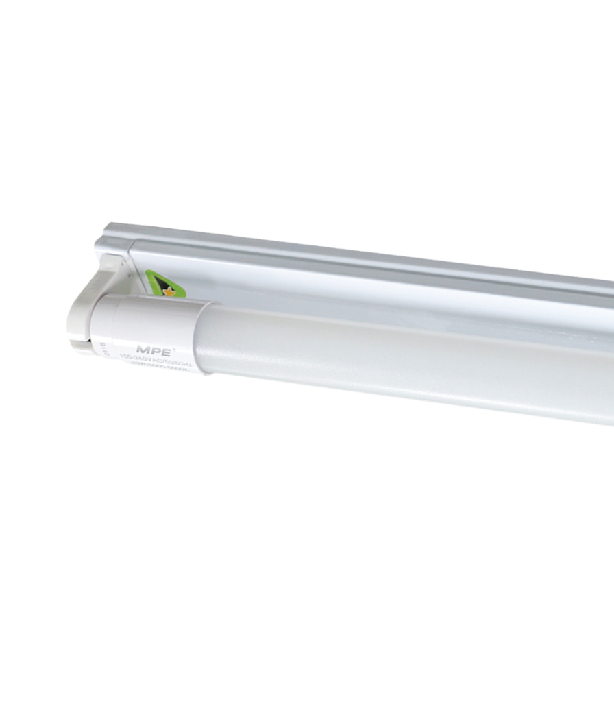 Bộ máng LED Tube thuỷ tinh 1x18W 1.2m ánh sáng vàng MGT-120V MGT-120V MPE