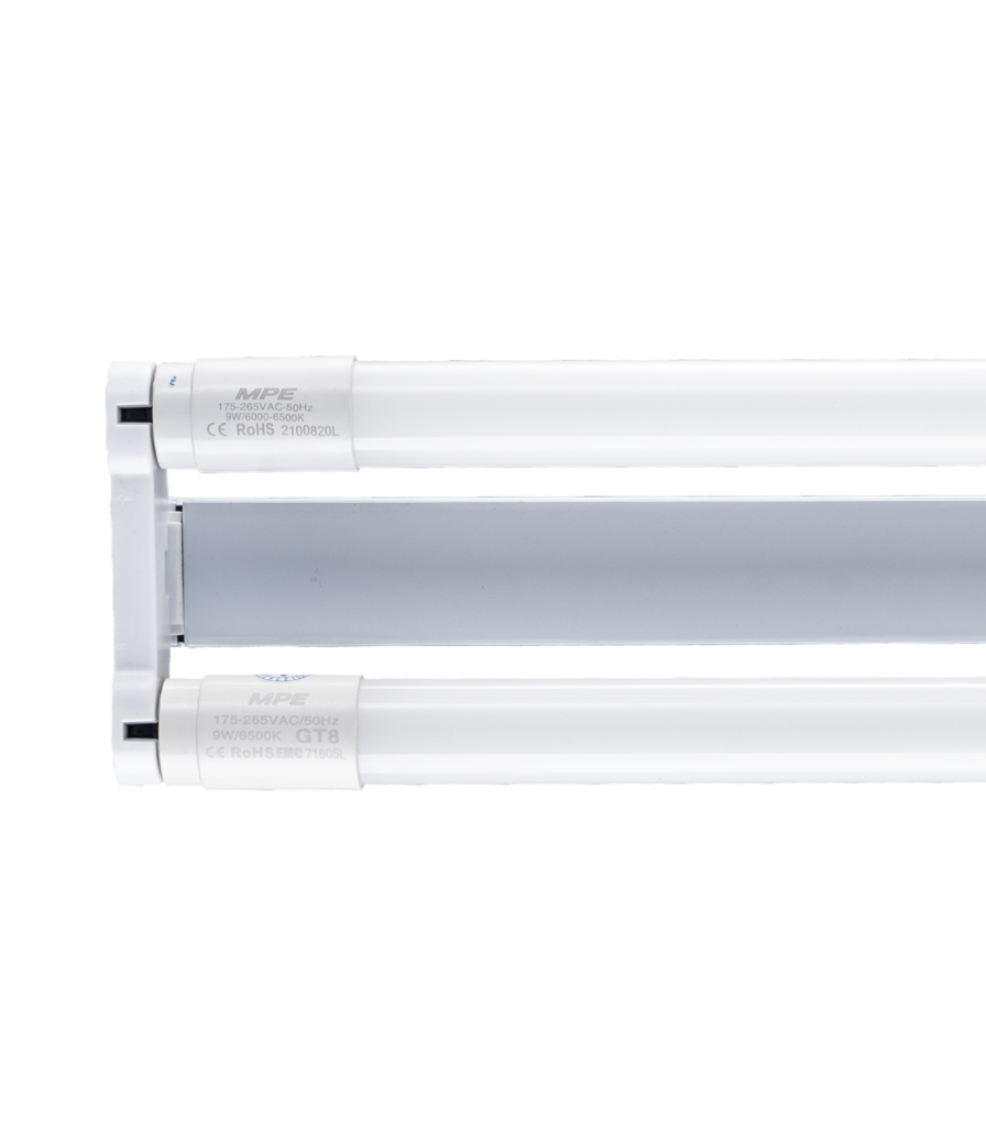 Bộ máng LED Tube thuỷ tinh 2x18W 1.2m ánh sáng vàng MGT-220V MGT-220V MPE