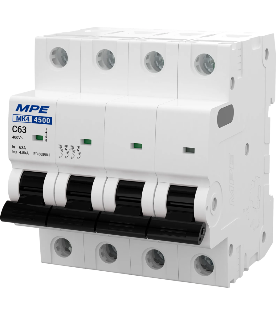 Cầu dao tự động MK4 4 cực, 50A, 4.5kA mã MK4-C450 MK4-C450 MPE