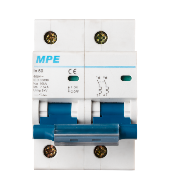 Cầu dao tự động MCB 2 cực, 50A, 10kA mã MP10-C250 MP10-C250 MPE