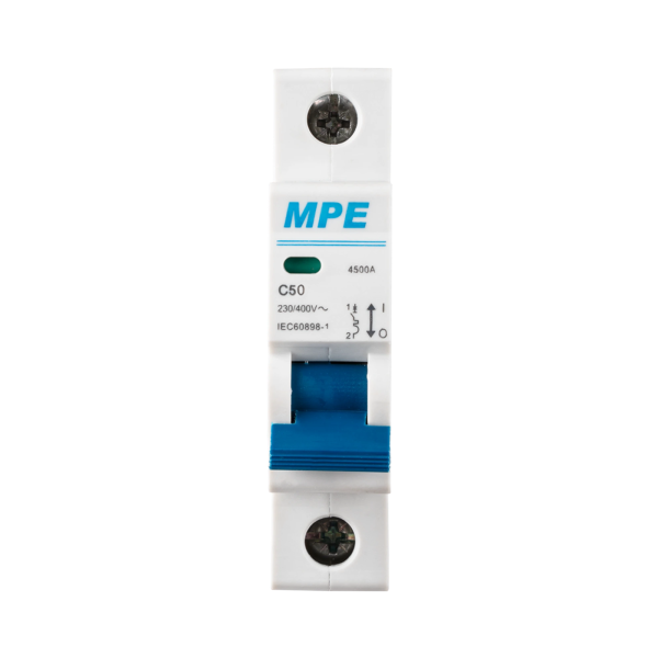 Cầu dao tự động MCB 1 cực, 50A, 4.5kA mã MP4-C150 MP4-C150 MPE