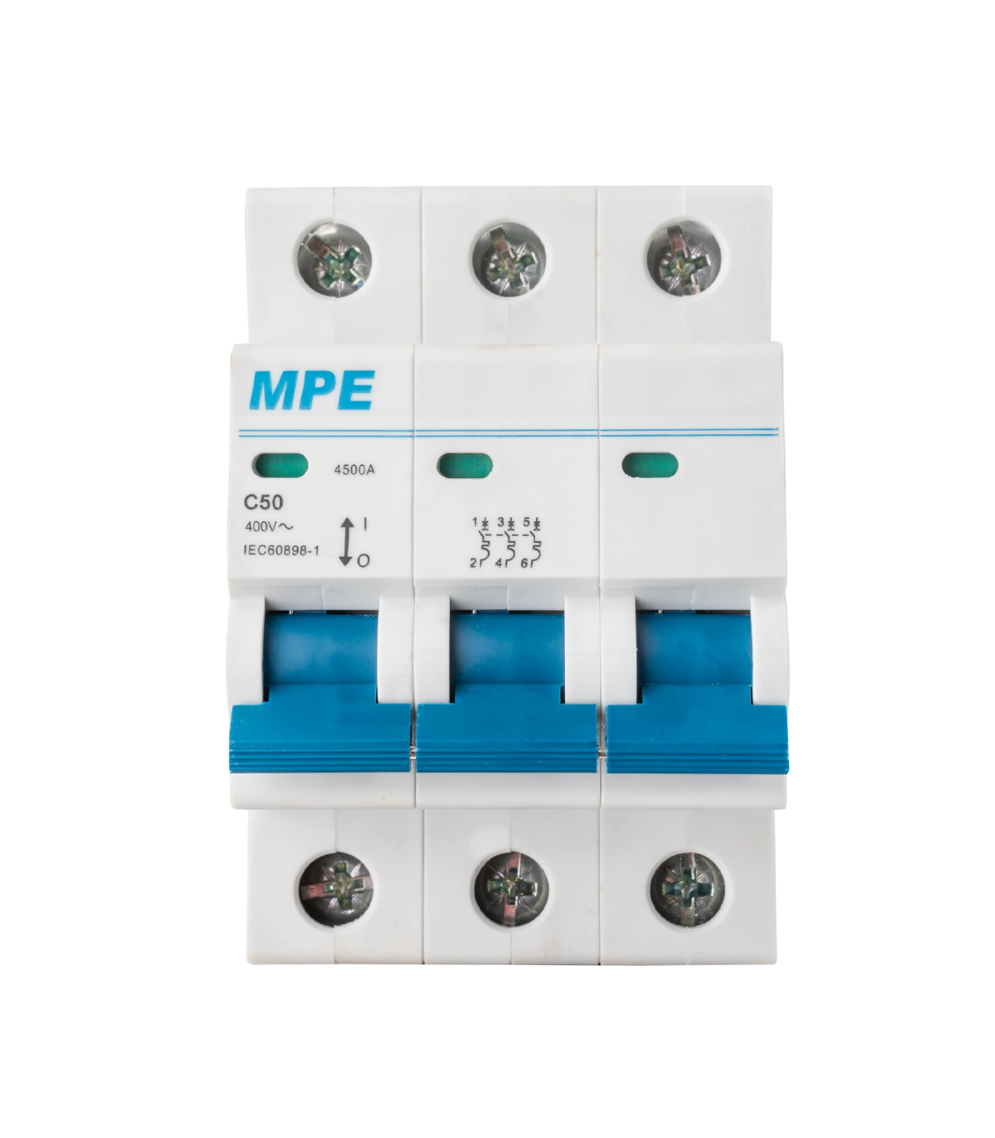 MP4-C350-0-78 Cầu dao tự động MCB 3 cực, 50A, 4.5kA mã MP4-C350 MP4-C350 MPE