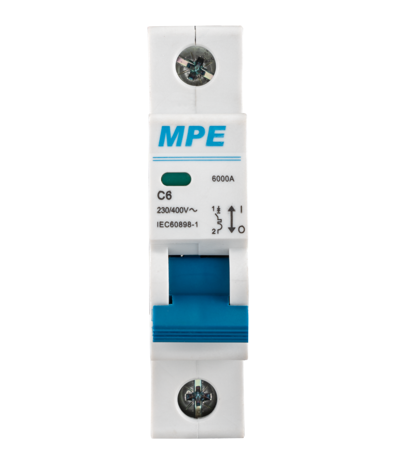 MP6-C106-0-78 Cầu dao tự động MCB 1 cực, 6A, 6kA mã MP6-C106 MP6-C106 MPE
