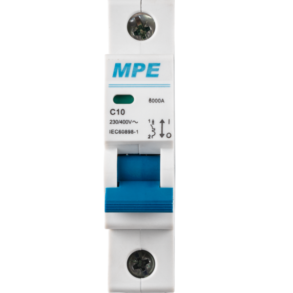 Cầu dao tự động MCB 1 cực, 10A, 6kA mã MP6-C110 MP6-C110 MPE
