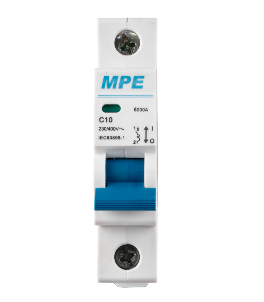 Cầu dao tự động MCB 1 cực, 10A, 6kA mã MP6-C110 MP6-C110 MPE