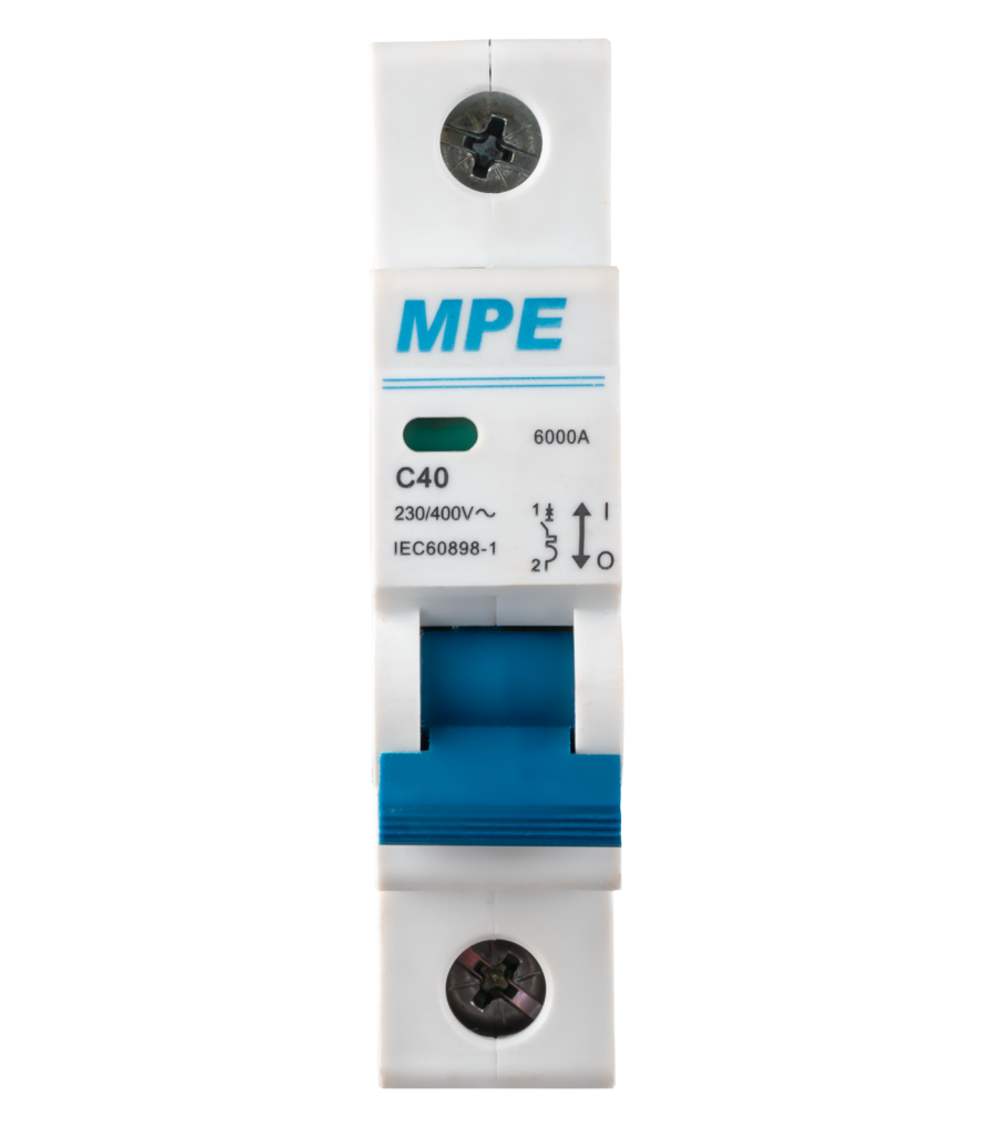 Cầu dao tự động MCB 1 cực, 40A, 6kA mã MP6-C140 MP6-C140 MPE