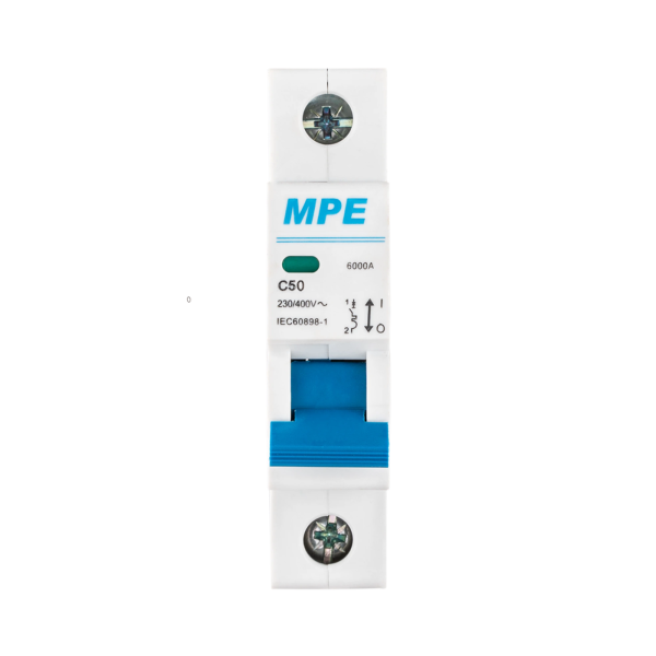 Cầu dao tự động MCB 1 cực, 50A, 6kA mã MP6-C150 MP6-C150 MPE