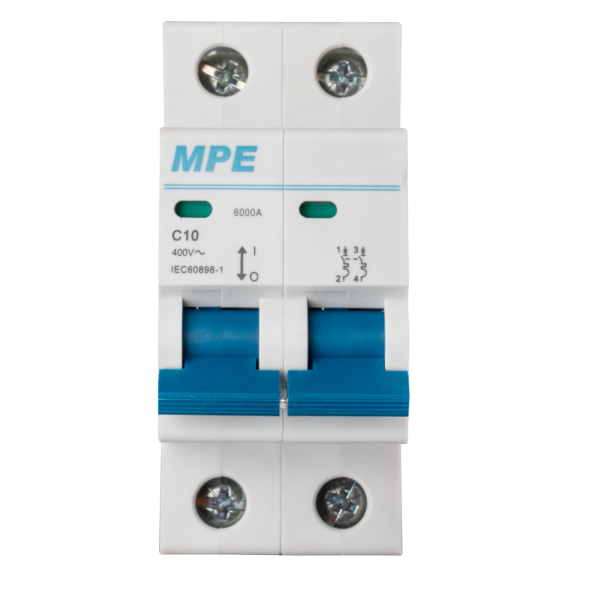 Cầu dao tự động MCB 2 cực, 10A, 6kA mã MP6-C210 MP6-C210 MPE