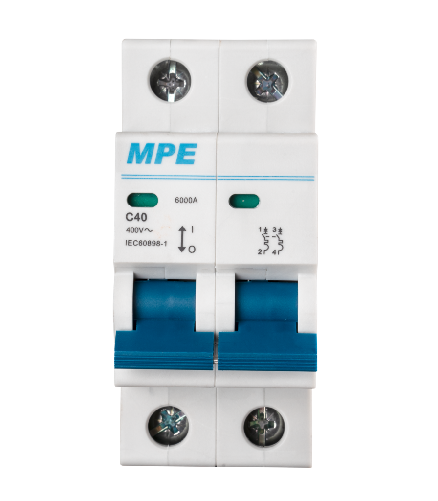 Cầu dao tự động MCB 2 cực, 40A, 6kA mã MP6-C240 MP6-C240 MPE