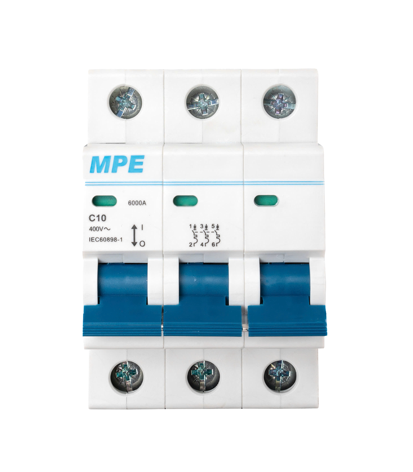 MP6-C310-0-78 Cầu dao tự động MCB 3 cực, 10A, 6kA mã MP6-C310 MP6-C310 MPE