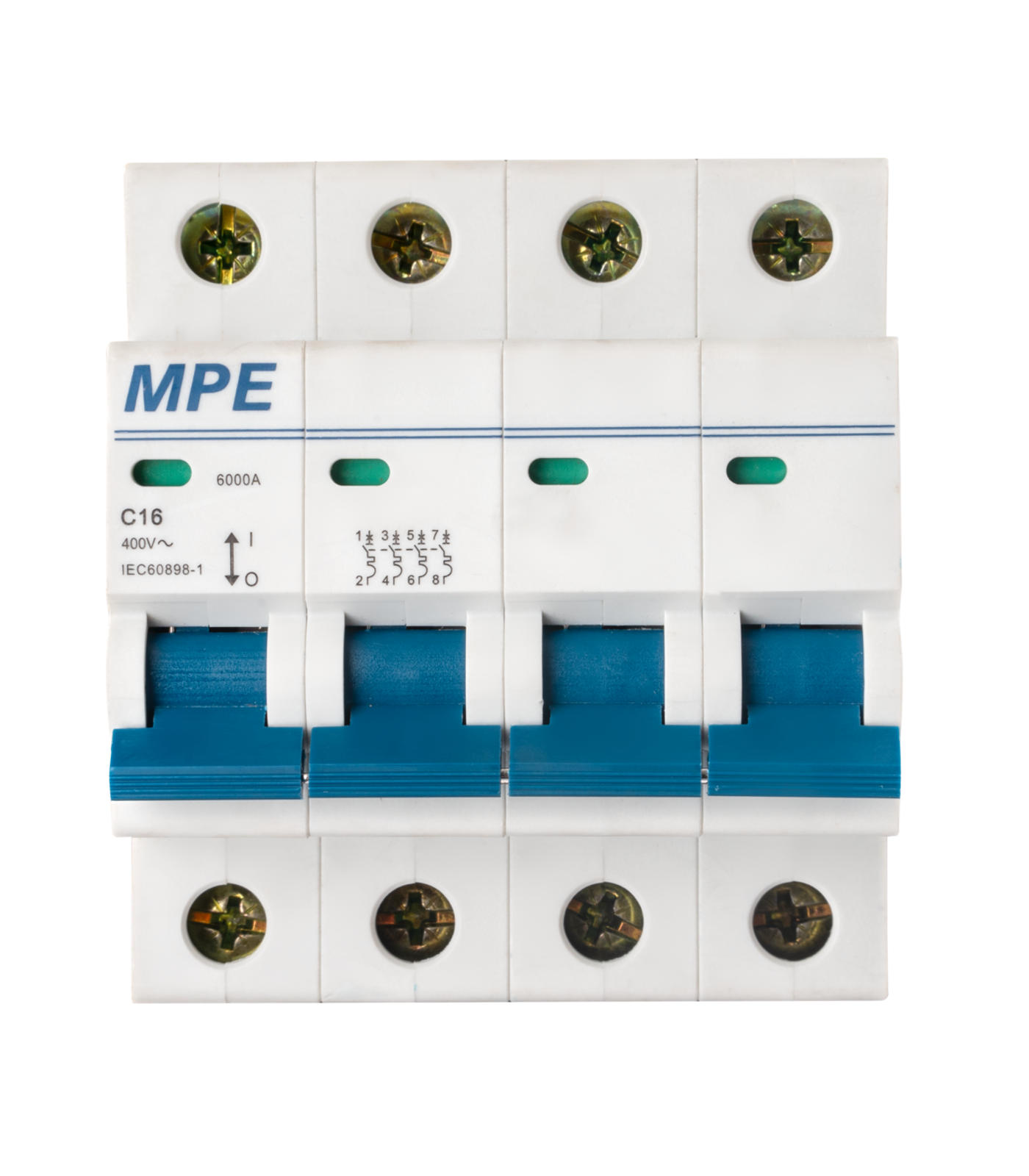 MP6-C416-0-78 Cầu dao tự động MCB 4 cực, 16A, 6kA mã MP6-C416 MP6-C416 MPE