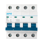 Cầu dao tự động MCB 4 cực, 20A, 6kA mã MP6-C420 MP6-C420 MPE