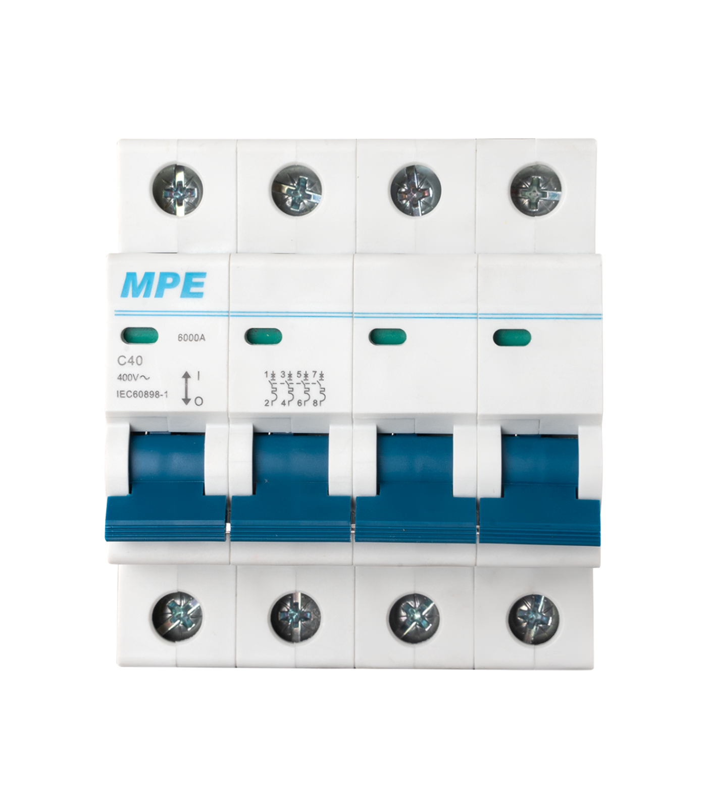 MP6-C440-0-78 Cầu dao tự động MCB 4 cực, 40A, 6kA mã MP6-C440 MP6-C440 MPE