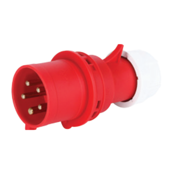 Phích cắm loại di động có kẹp giữ dây 5 cực, 32A, IP44 mã MPN-025 MPN-025 MPE
