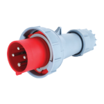 Phích cắm loại di động có kẹp giữ dây 4 cực, 63A, IP67 mã MPN-0342 MPN-0342 MPE
