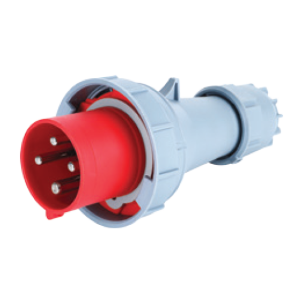 Phích cắm loại di động có kẹp giữ dây 4 cực, 63A, IP67 mã MPN-0342 MPN-0342 MPE